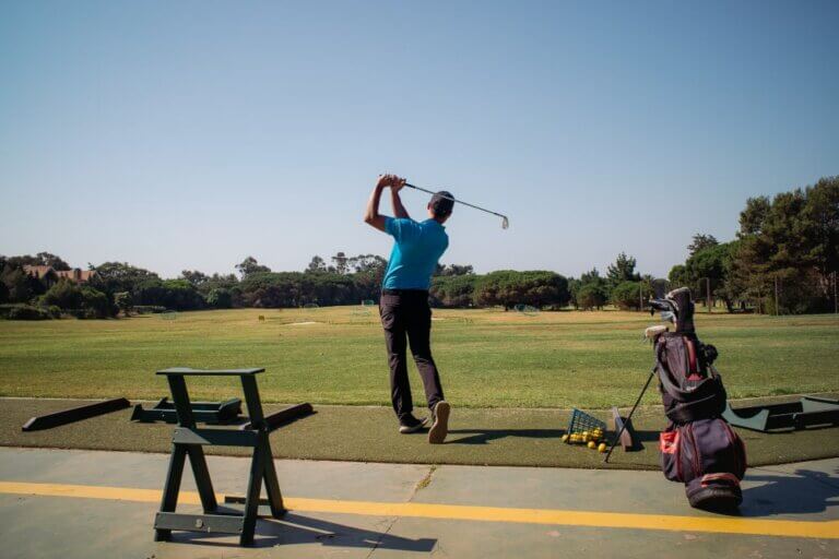 Golf Course driving range at Quinta da Marinha