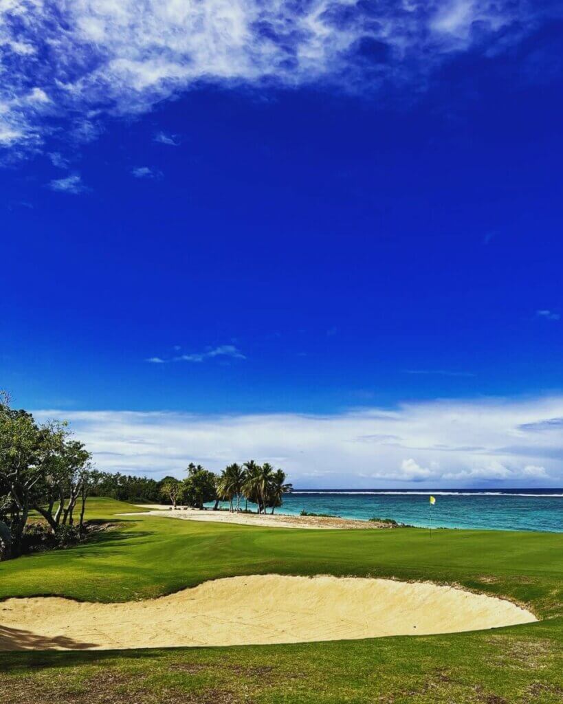 Natadola bay golf course 4th hole