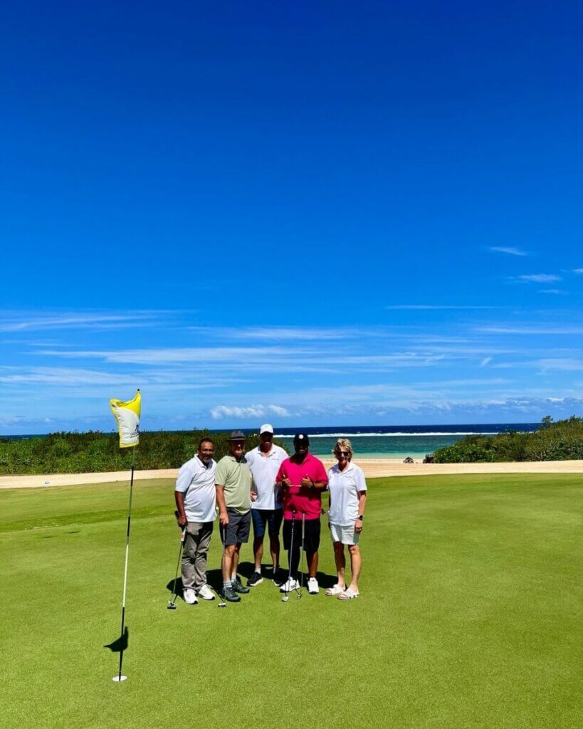 Players at Fiji Golf Week Natadola Course