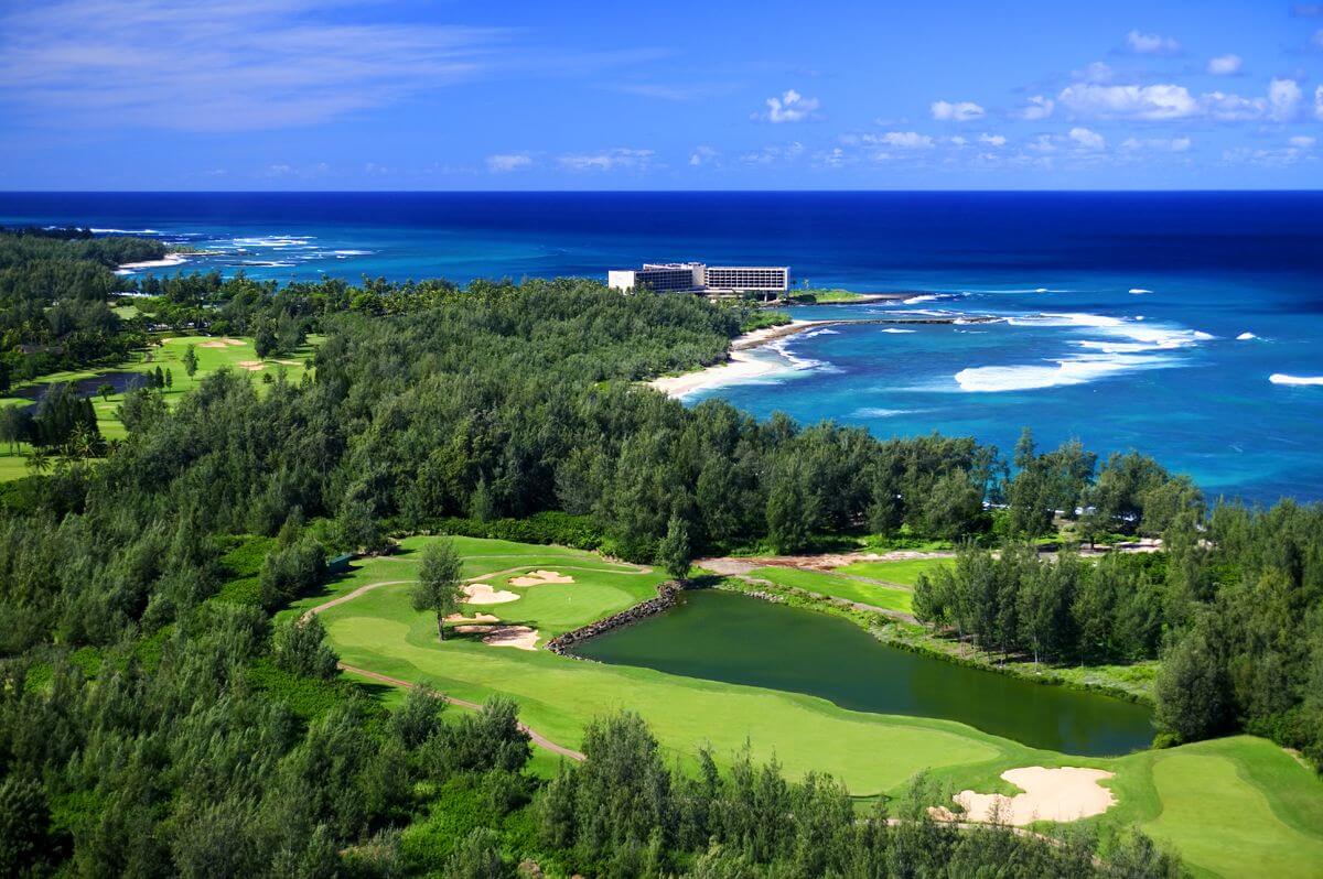 Turtle Bay Resort Golf Aerial