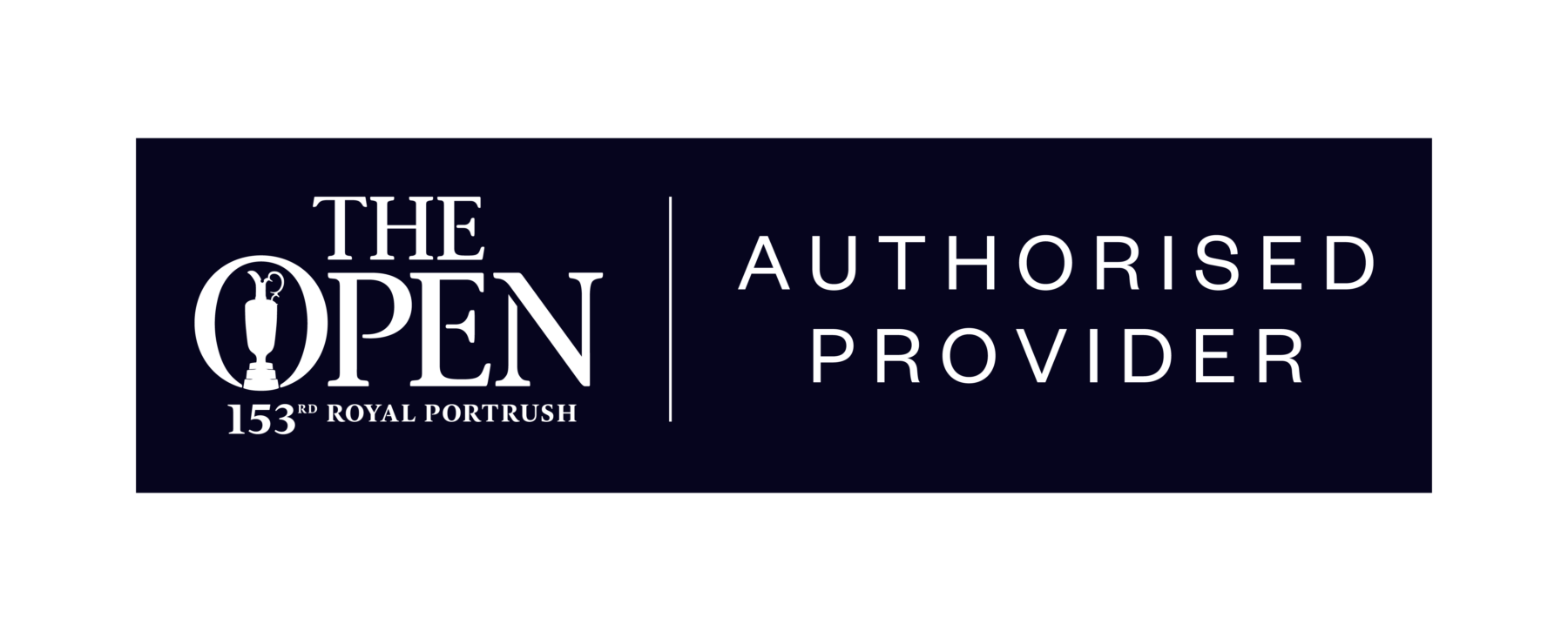 Authorised Provider logo for the open golf championship
