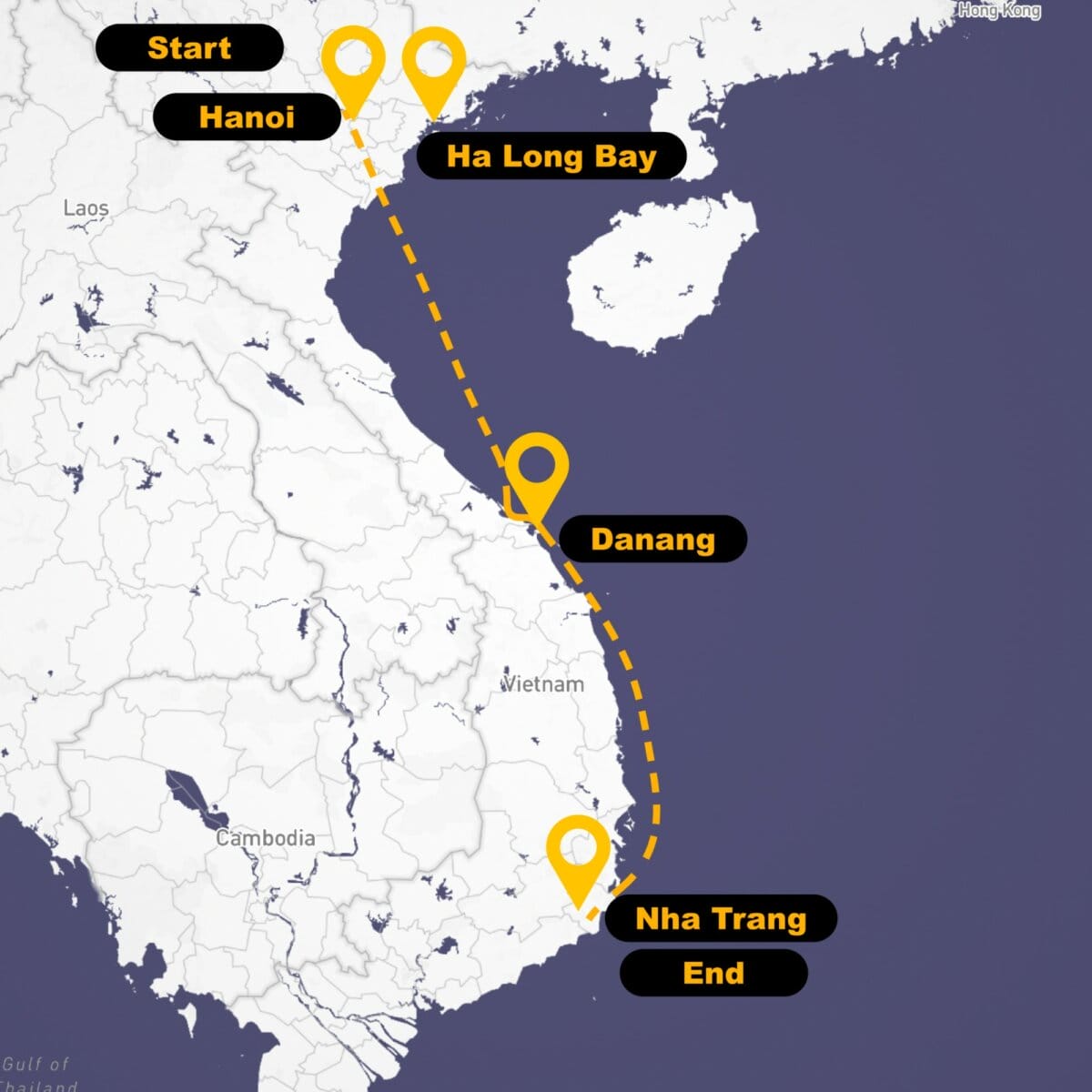 Vietnam Tour Map 2025