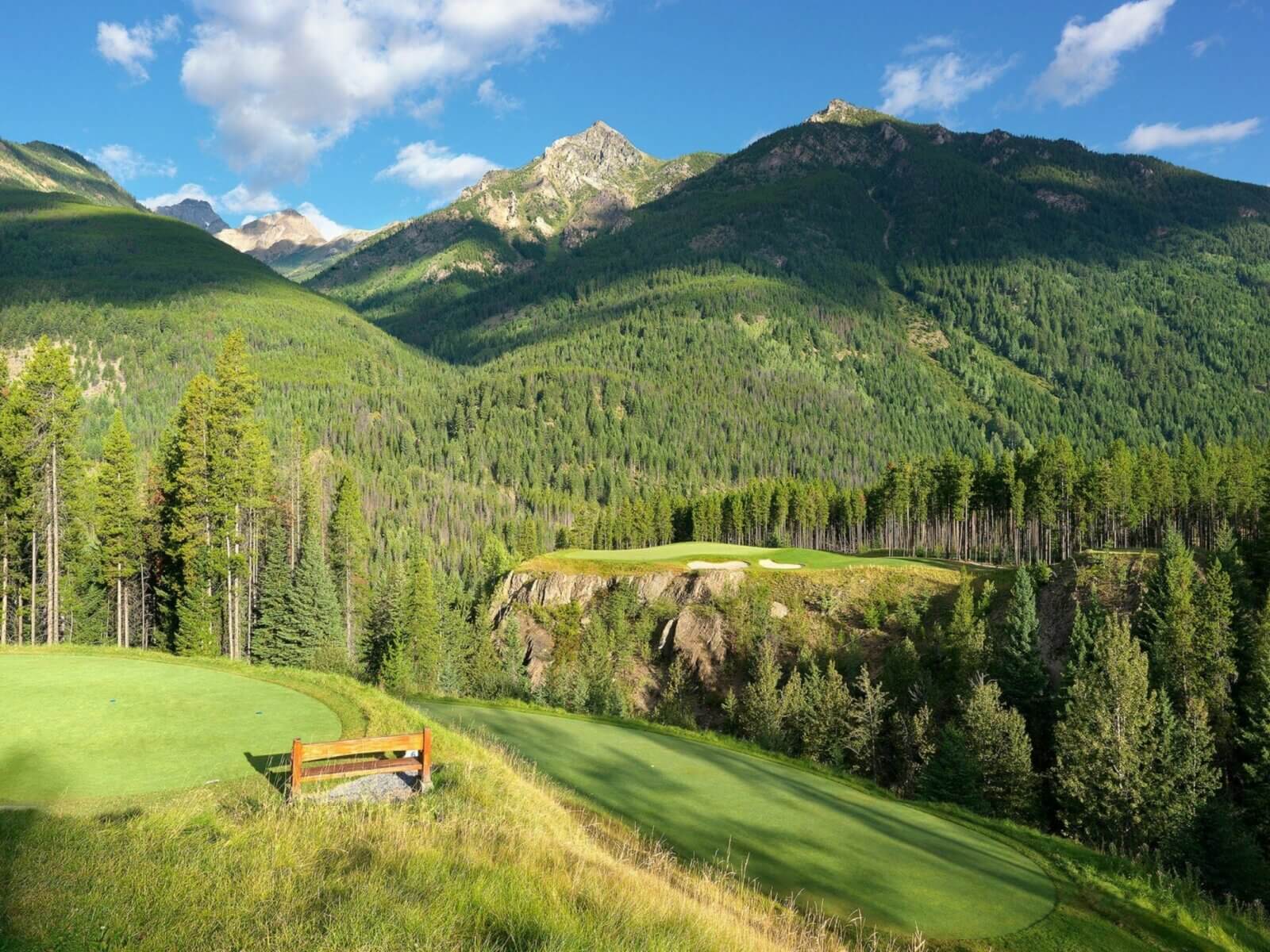 Golf course in the mountains