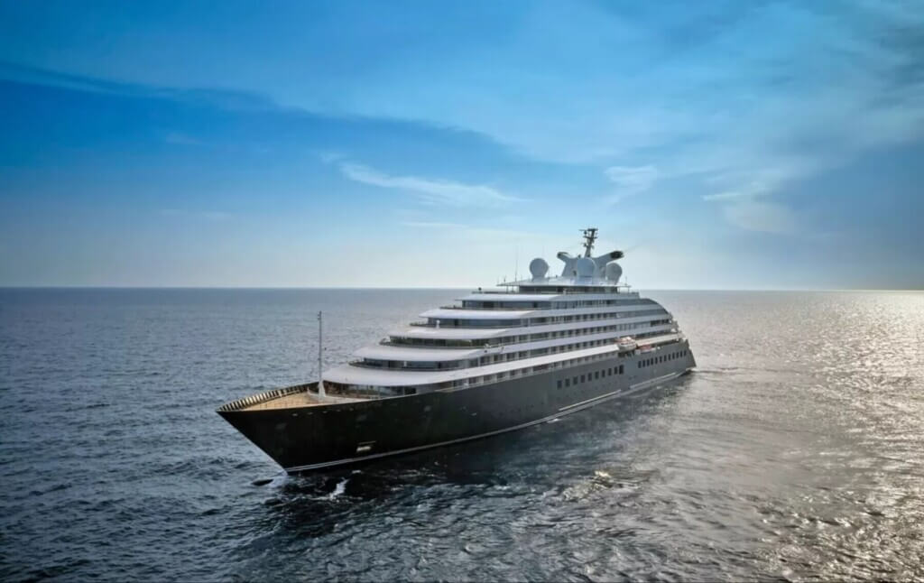 Cruise ship in water