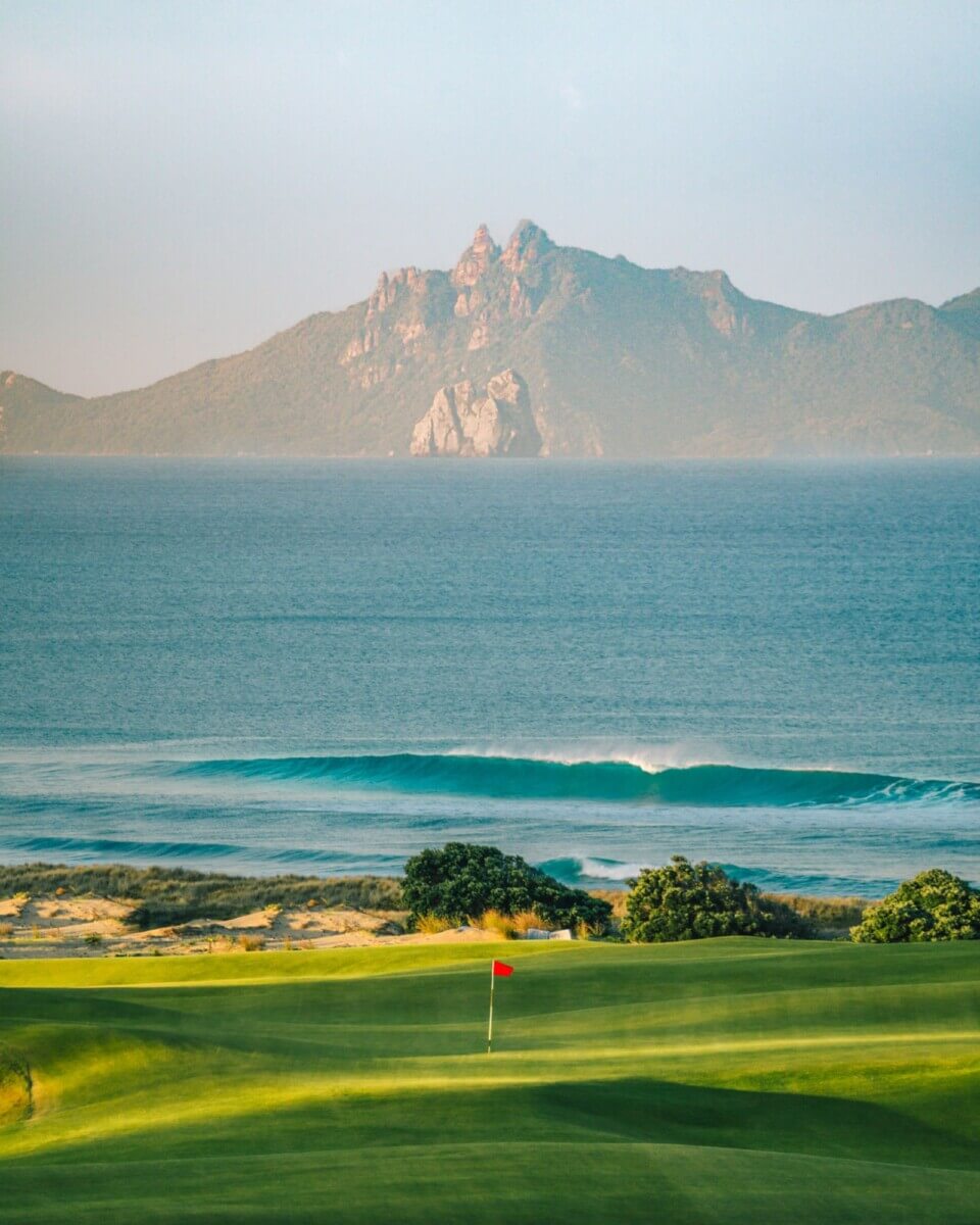 Golf Course next to sea