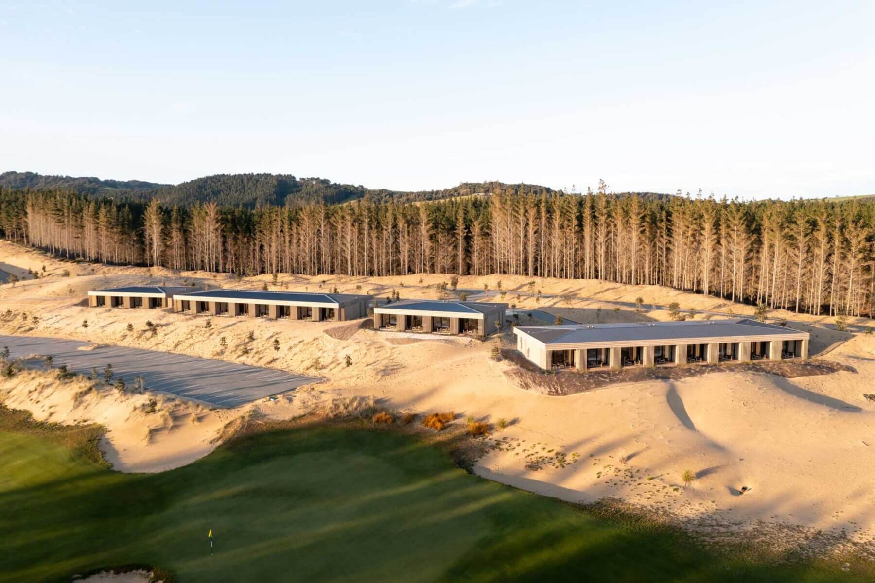 Golf Resort next to forest