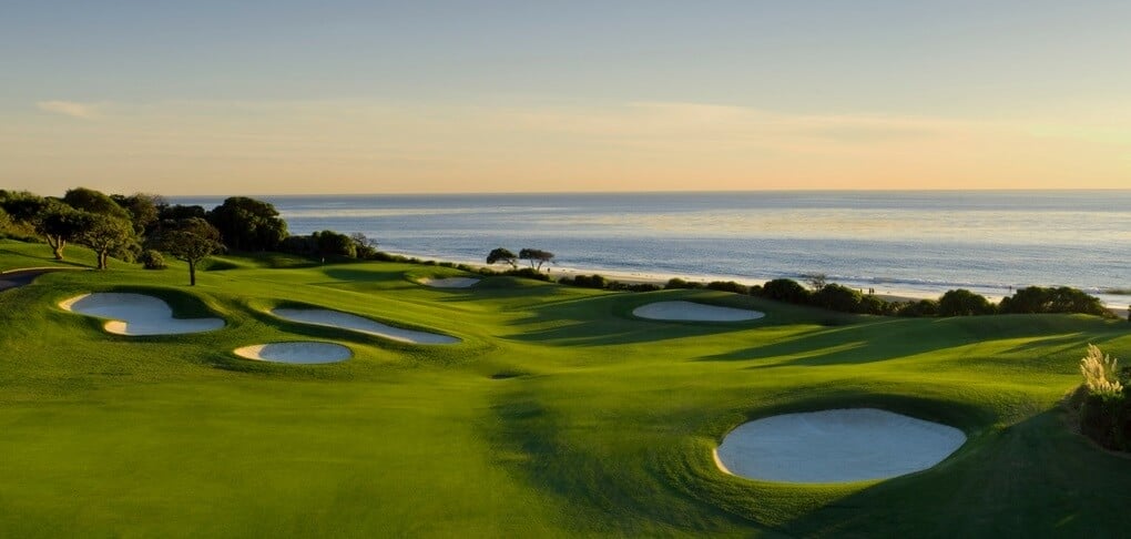 Sunset view of Monarch Beach Golf Course