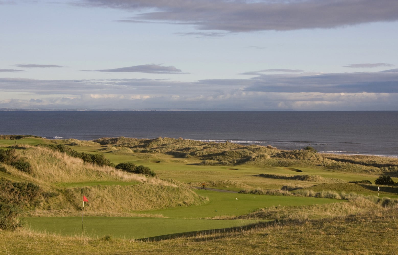 Overlooking the 18th, 6th & 17th at Kingsbarns Golf Links, Scotland, United Kingdom