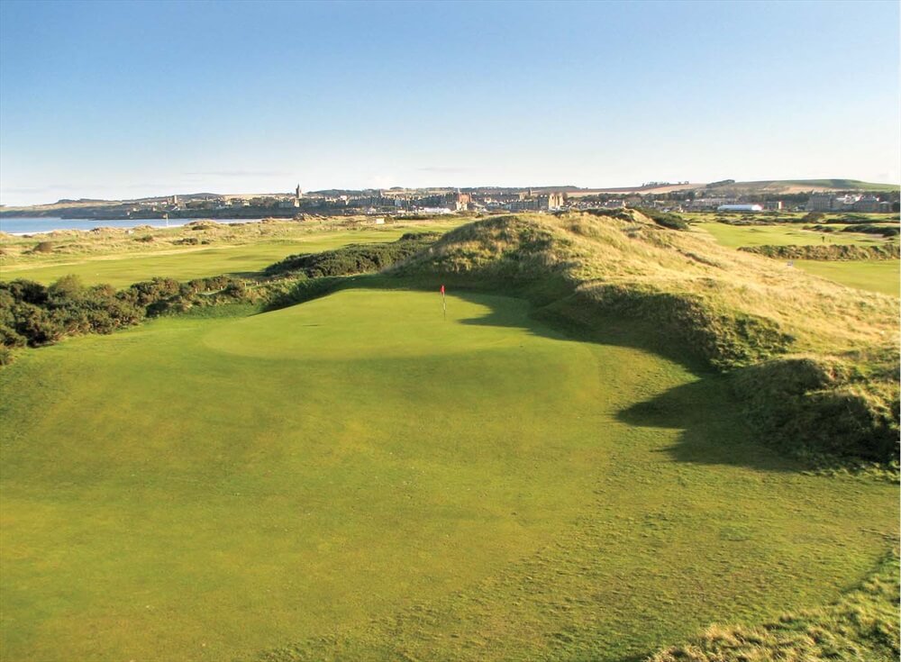 Fairways, the beach and St Andrews, all combine to make The Jubilee Course, St Andrews, Links, Scotland, United Kingdom