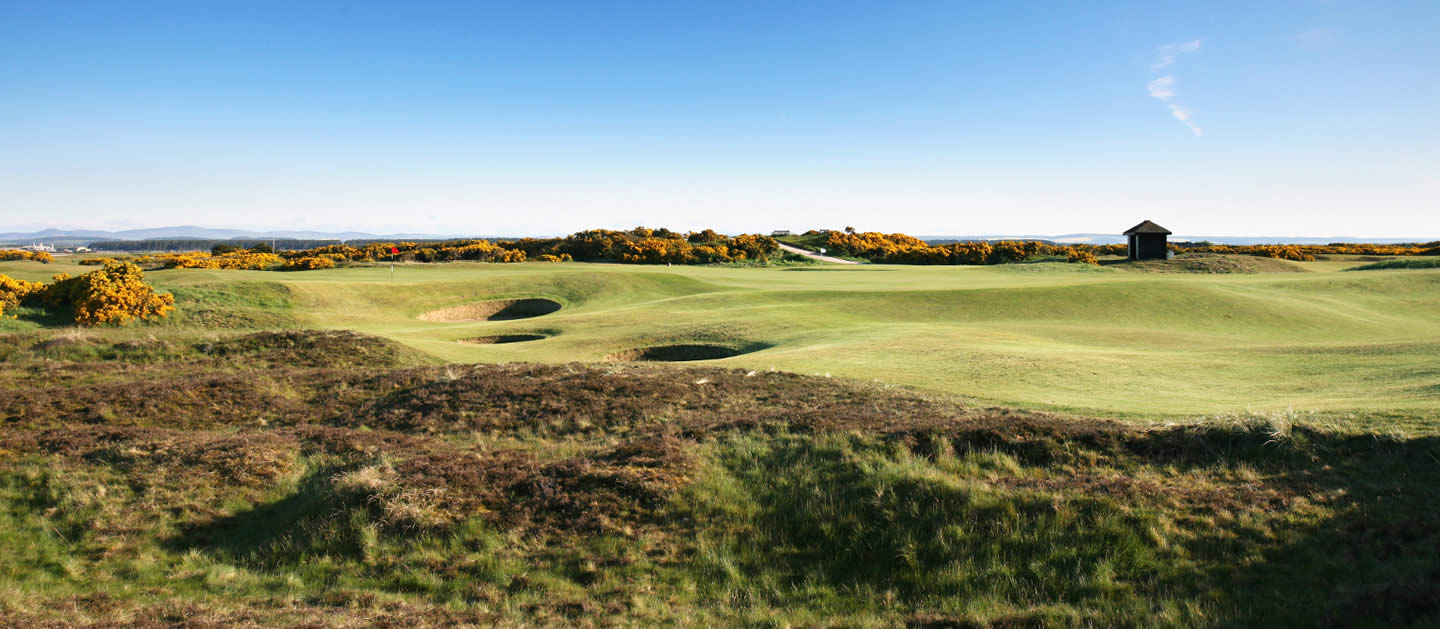 Overlooking the 5th hole at St Andrews Links in Scotland