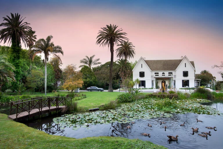 Entrance to Manor House at Fancourt Resort, The Garden Route, South Africa