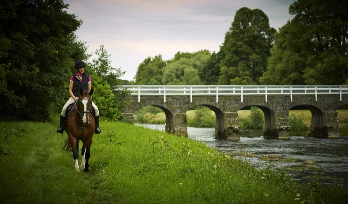 Displaying equestrian activities at Mount Juliet Estate, Kilkenny, Ireland