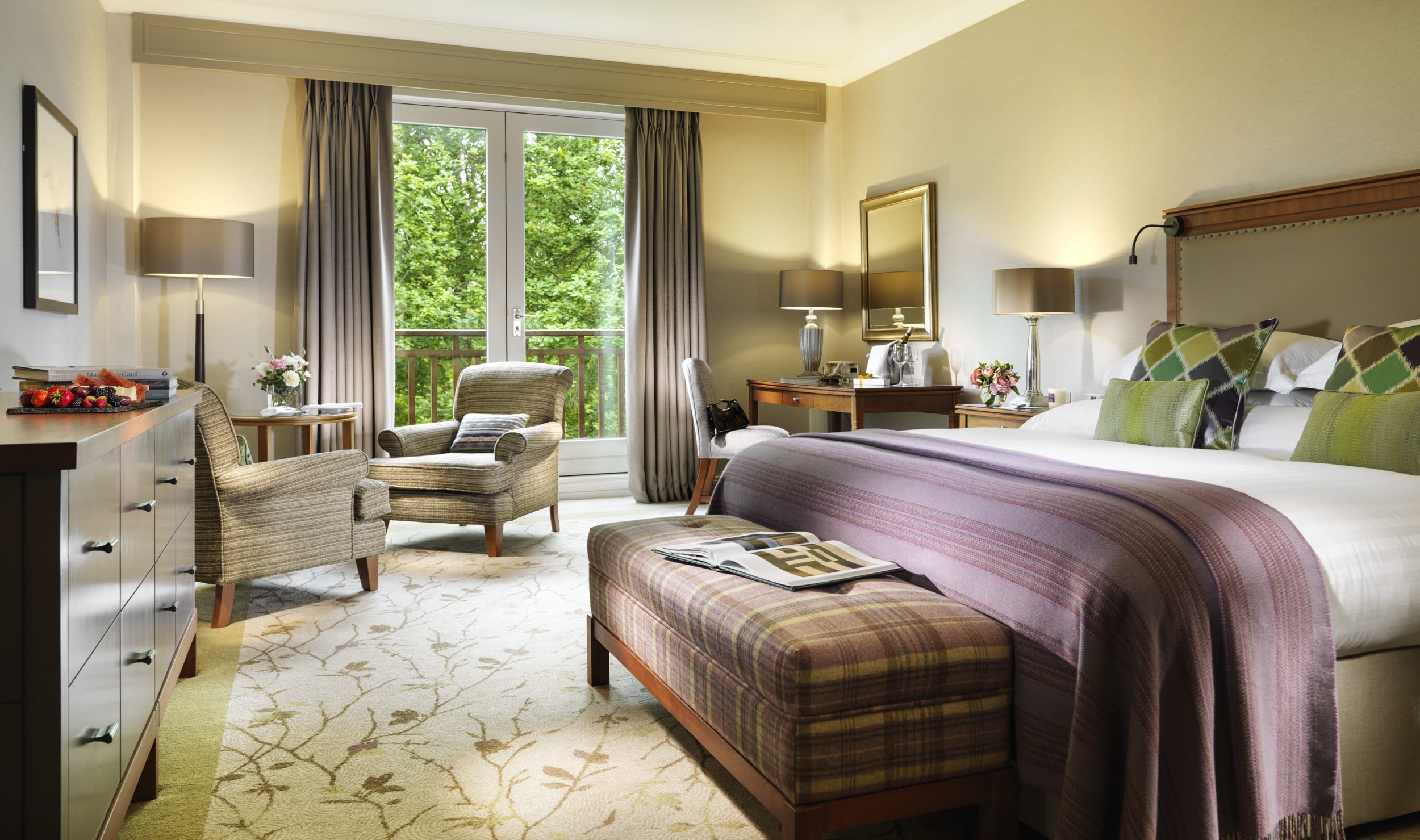 Deluxe Rooms are spacious and comfortable at Druids Glen Golf Resort, Wicklow, Ireland