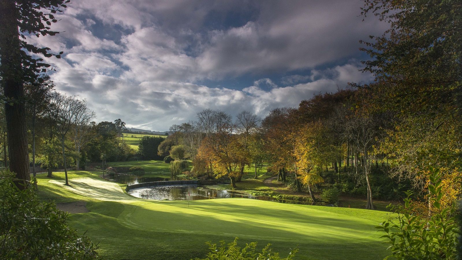 Overlooking the 8th Green on the Druid's Heath Course, Druids Glen Golf Resort, Wicklow, Ireland