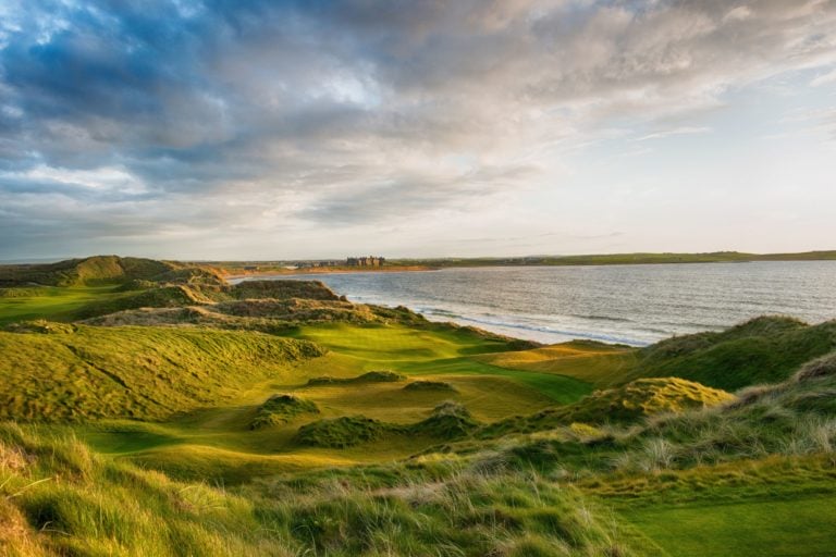 View of the resort from the golf course, Trump International Doonbeg, County Clare, Ireland