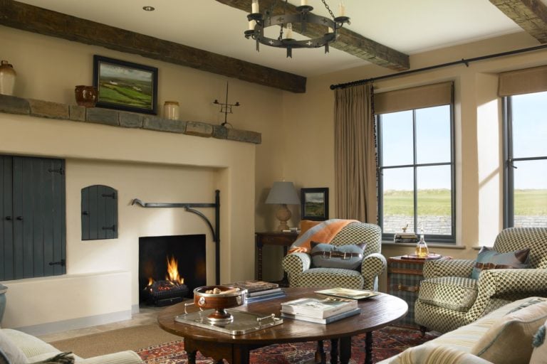 The inside of a cottage lounge room, Trump International Doonbeg, County Clare, Ireland