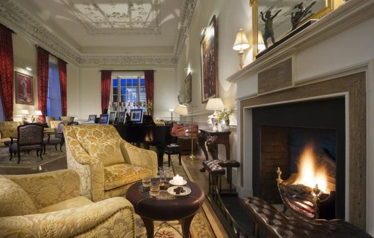 Enjoy Afternoon Tea in a cosy old-style lounge room at Castlemartyr Resort, Cork, Ireland