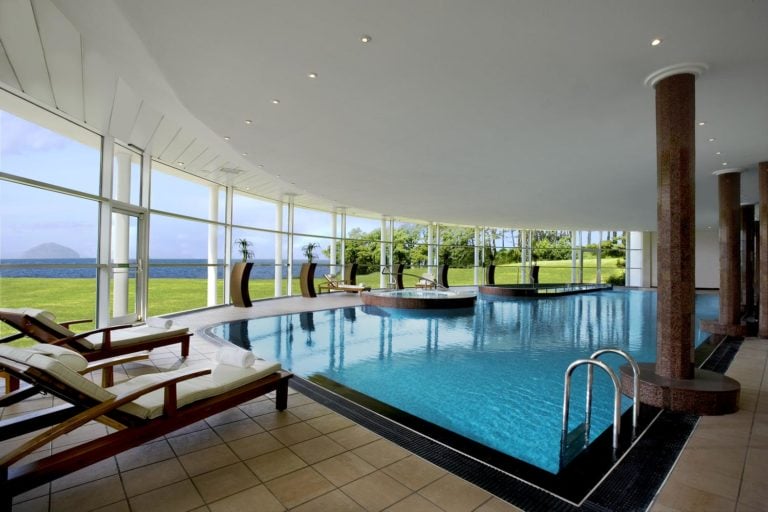 Indoor swimming pool at Trump Turnberry Resort, Scotland, United Kingdom