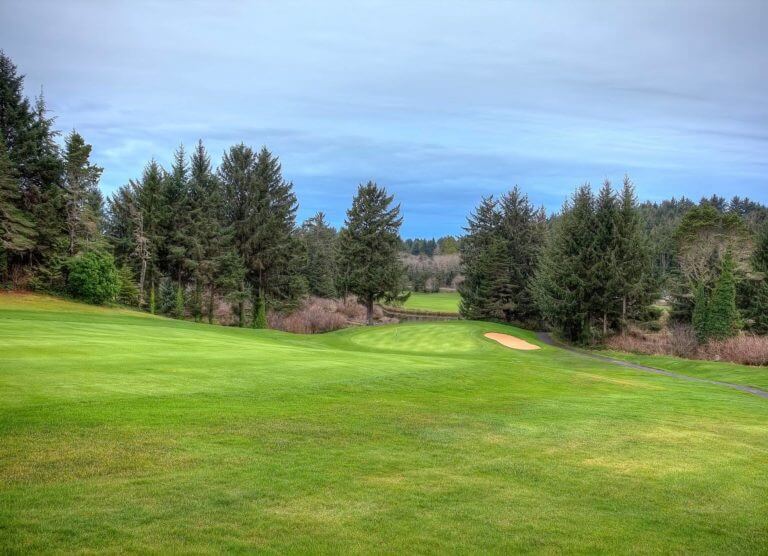 Image of the golf course at Salishan Resort, Oregon, USA
