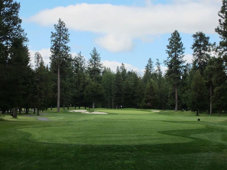Image of the 8th fairway on the Big Meadow Golf Course, Black Butte Ranch, Oregon, USA