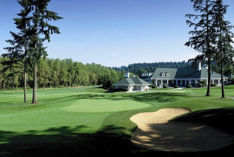 Image depicting the clubhouse at Pumpkin Ridge Ghost Creek Golf Course, Oregon, USA