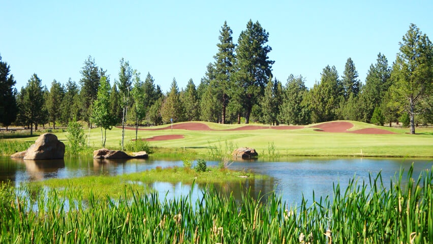 Image depicting one of the many lakes on the Aspen Lakes Golf Course