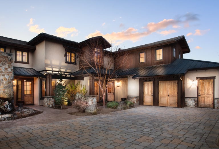 Image of the exterior of a spacious rental home at Pronghorn Golf Resort, Bend, Oregon, USA