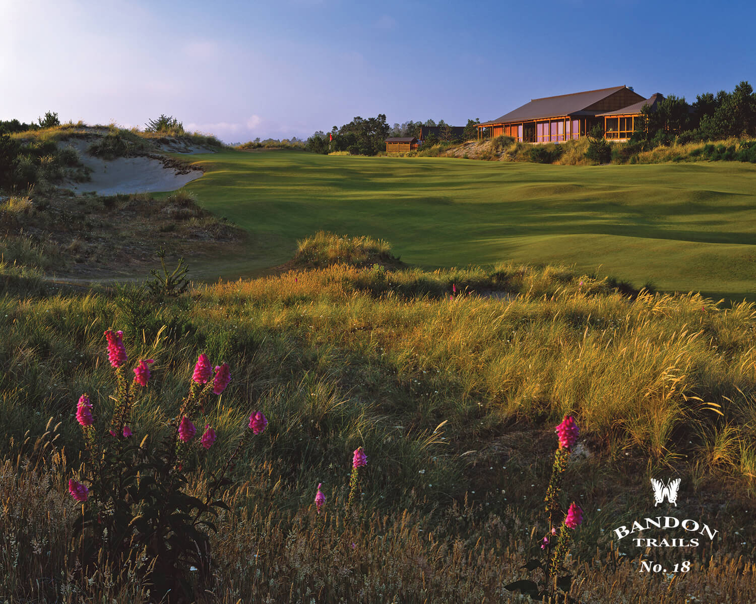 Image showing the clubhouse at Bandon Trails Golf Course, Bandon Dunes Golf Resort, Oregon, USA