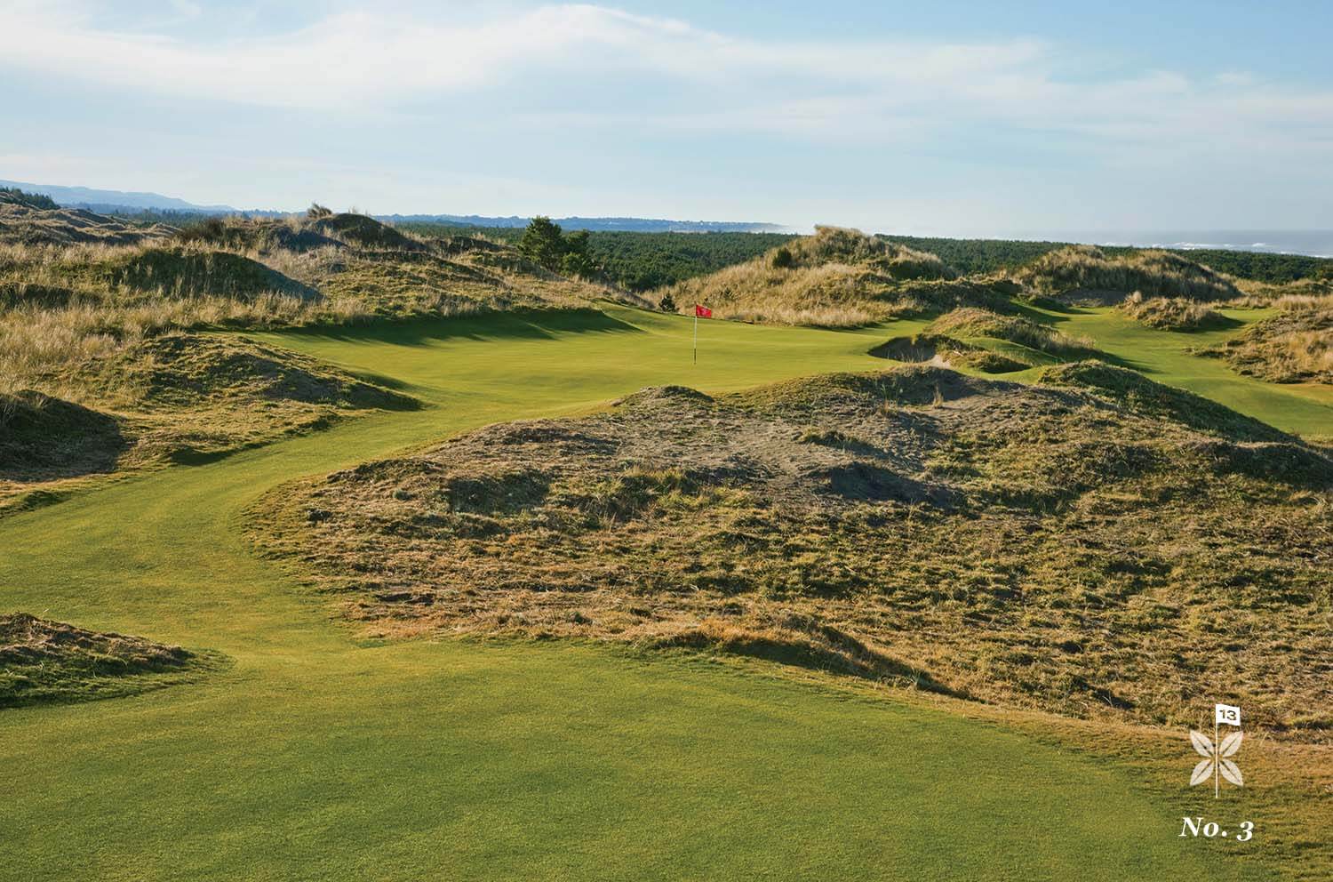 Overlooking the 3rd hole of the Bandon Preserve Golf Course, Bandon Dunes Golf Resort, Oregon, USA