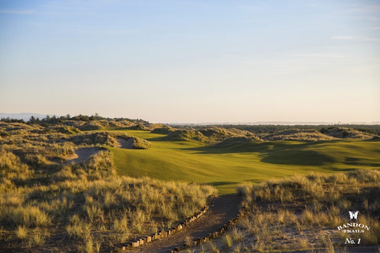 Image of the Bandon Trails 1st Hole Golf Course, Bandon Dunes Golf Resort, Oregon, USA