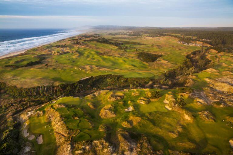 Aerial Image of the Bandon Dunes Golf Resort