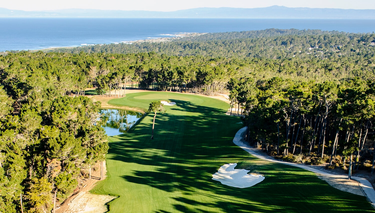 Aerial Image of the 10th Hole, Pebble Beach, USA