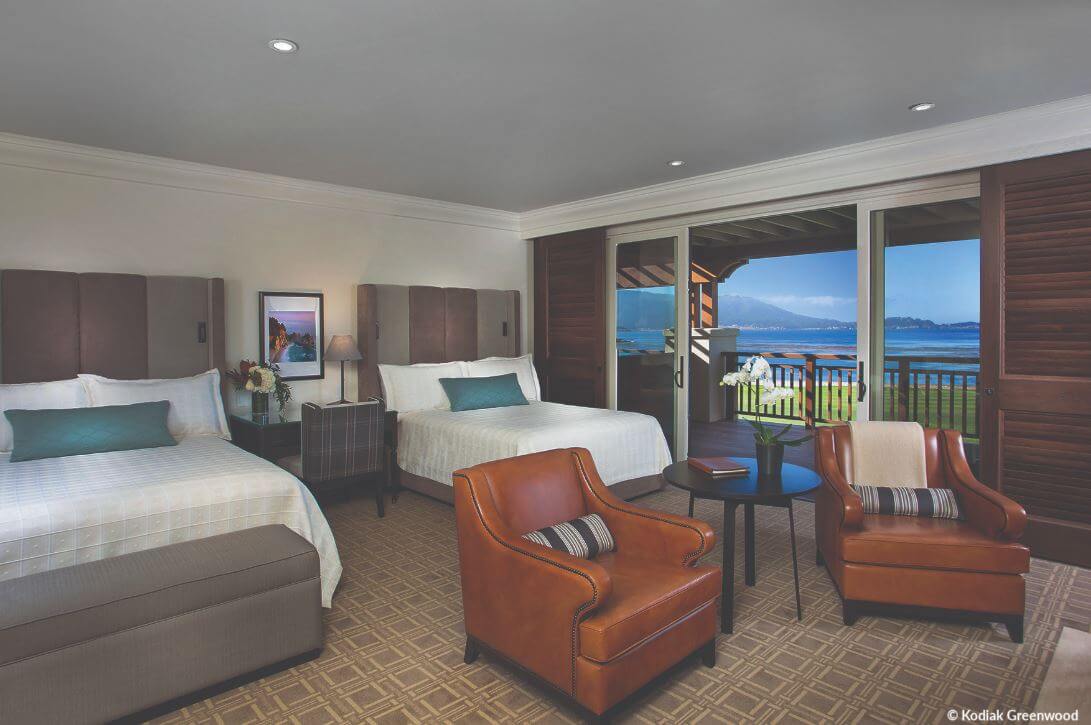 Image of Queen beds at The Lodge, Pebble Beach, California, USA