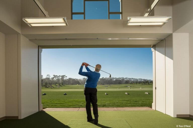 Image of the swing studio at The Golf Academy, Pebble Beach, California, USA