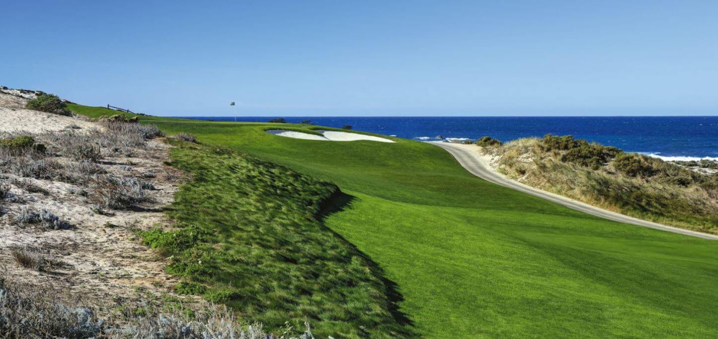 Image of Spyglass Hill Golf Course parallel to The Pacific Ocean