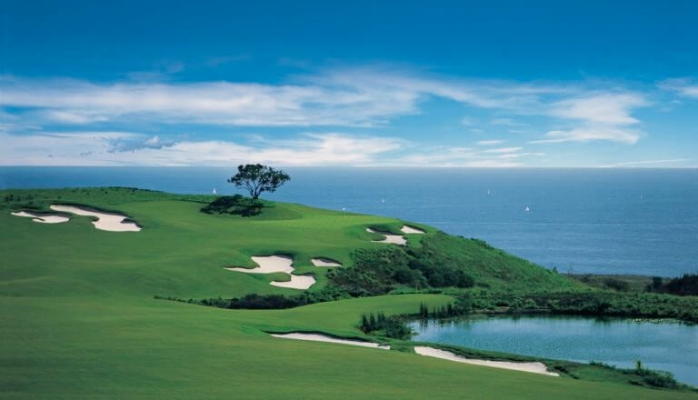 Image of a Golf Course at Pelican Hill Resort, Newport, California, USA