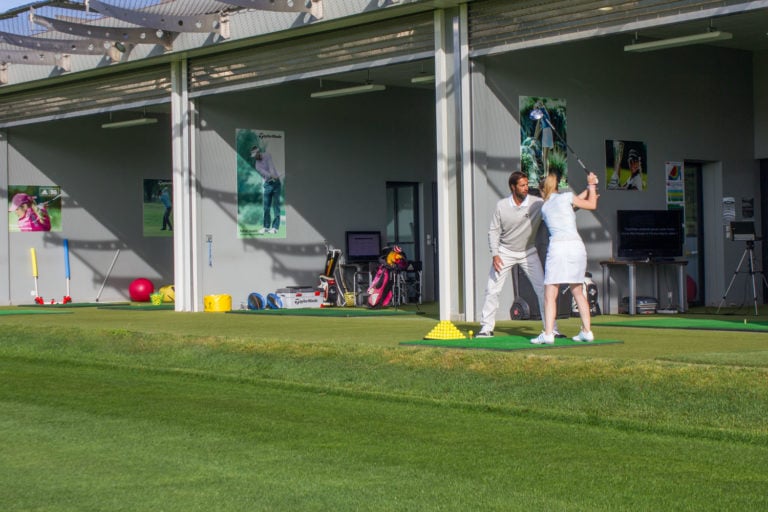 Image of the golf academy next to the driving range, Terre Blanche, Tourrettes, French Riviera