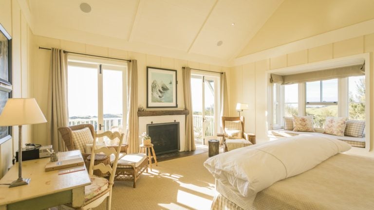 Inside the bedroom of a Lodge suite, Cape Kidnappers, Hawke's Bay, New Zealand