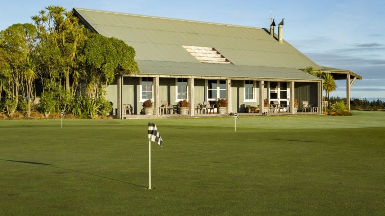 The Practice Putting area at Cape Kidnappers, Hawke's Bay, New Zealand