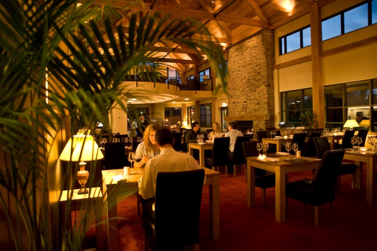 Depicting fine dining and light ambience, The Celtic Manor Resort, Usk Valley, Wales, United Kingdom