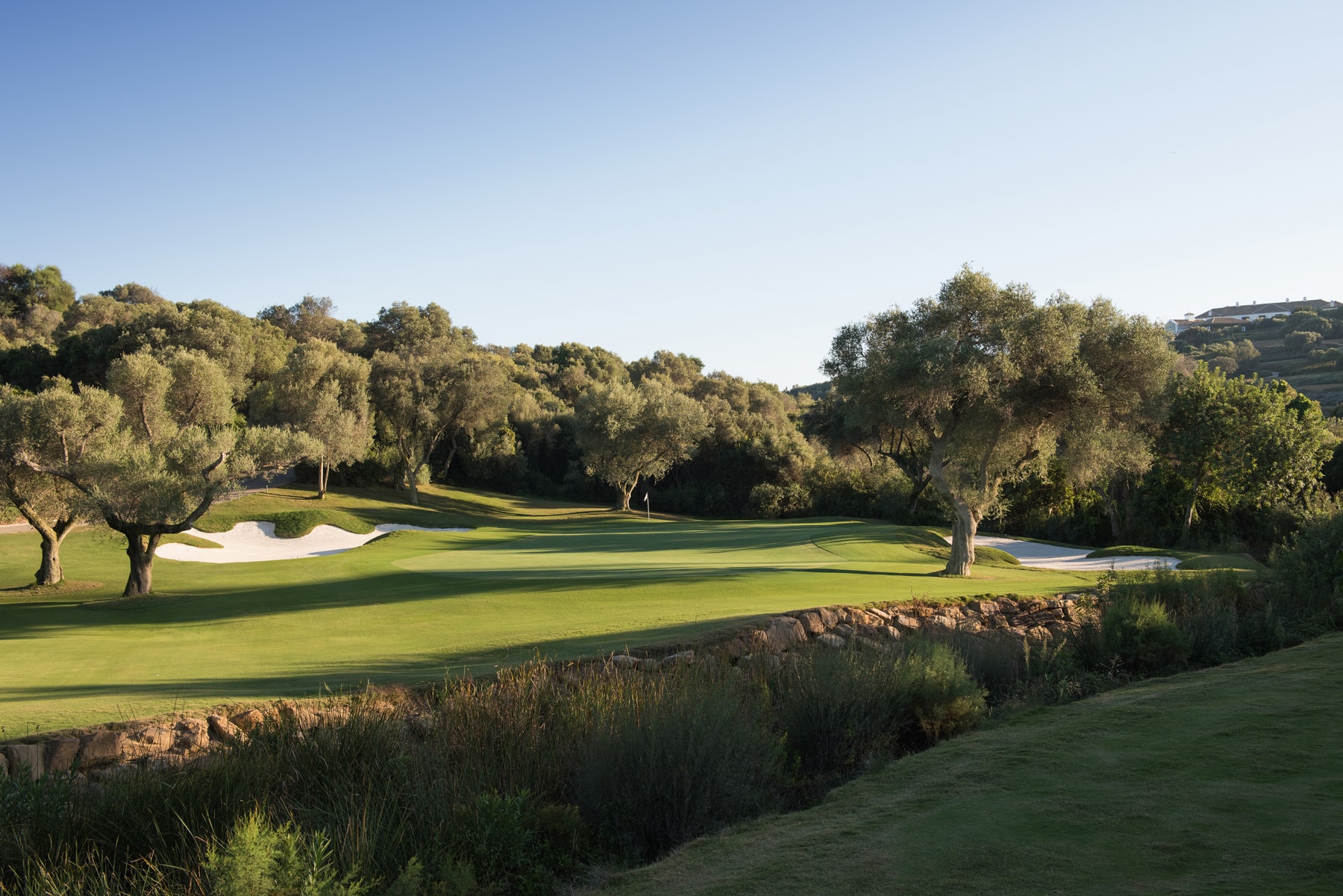 View of Finca's 13th hole, Finca Cortesin, Casares, Malaga, Spain