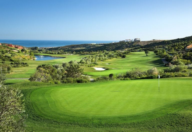 Overlooking the golf course, Finca Cortesin, Casares, Malaga, Spain