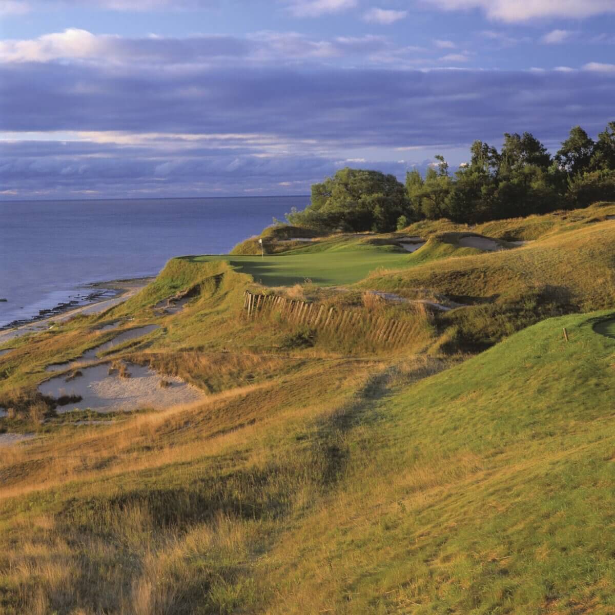 Image depicting the 17th tee on The Straits Golf Course at Destination Kohler, Wisconsin, USA