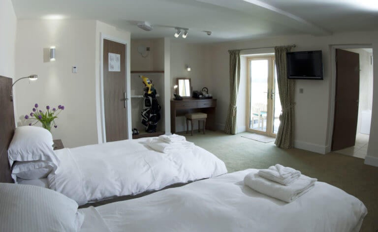 Image of a twin room in The Lodge at Prince's in Sandwich, Kent, England, United Kingdom