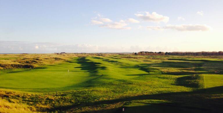 Image a wide fairway on the golf course at Prince's in Sandwich, Kent, England, United Kingdom
