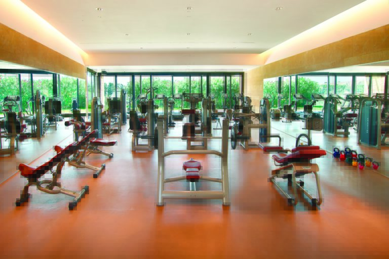 Image depicting the inside of the fully stocked gym at Verdura Resort, Sicily, Italy