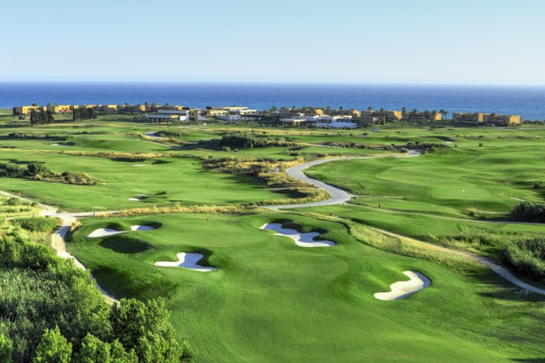 Aerial image of the golf precinct at Verdura Resort, Sicily, Italy