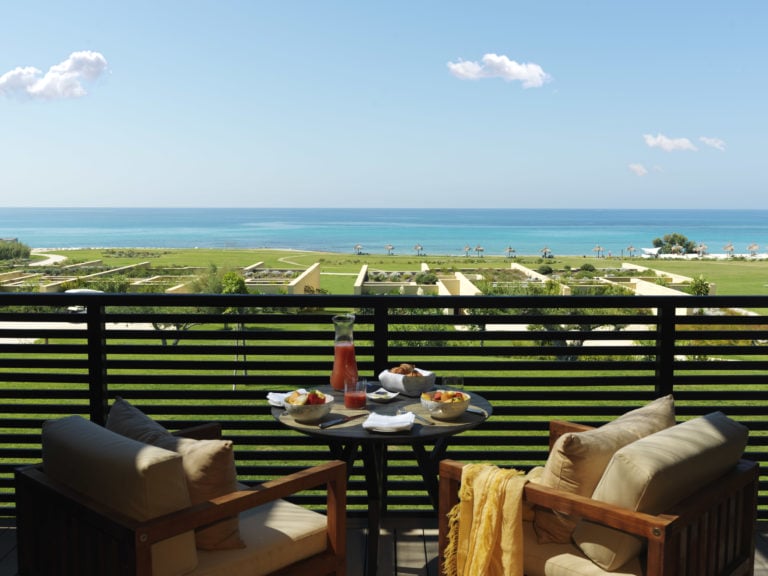 Image depicting the view from a deluxe room balcony at Verdura Resort, Sicily, Italy