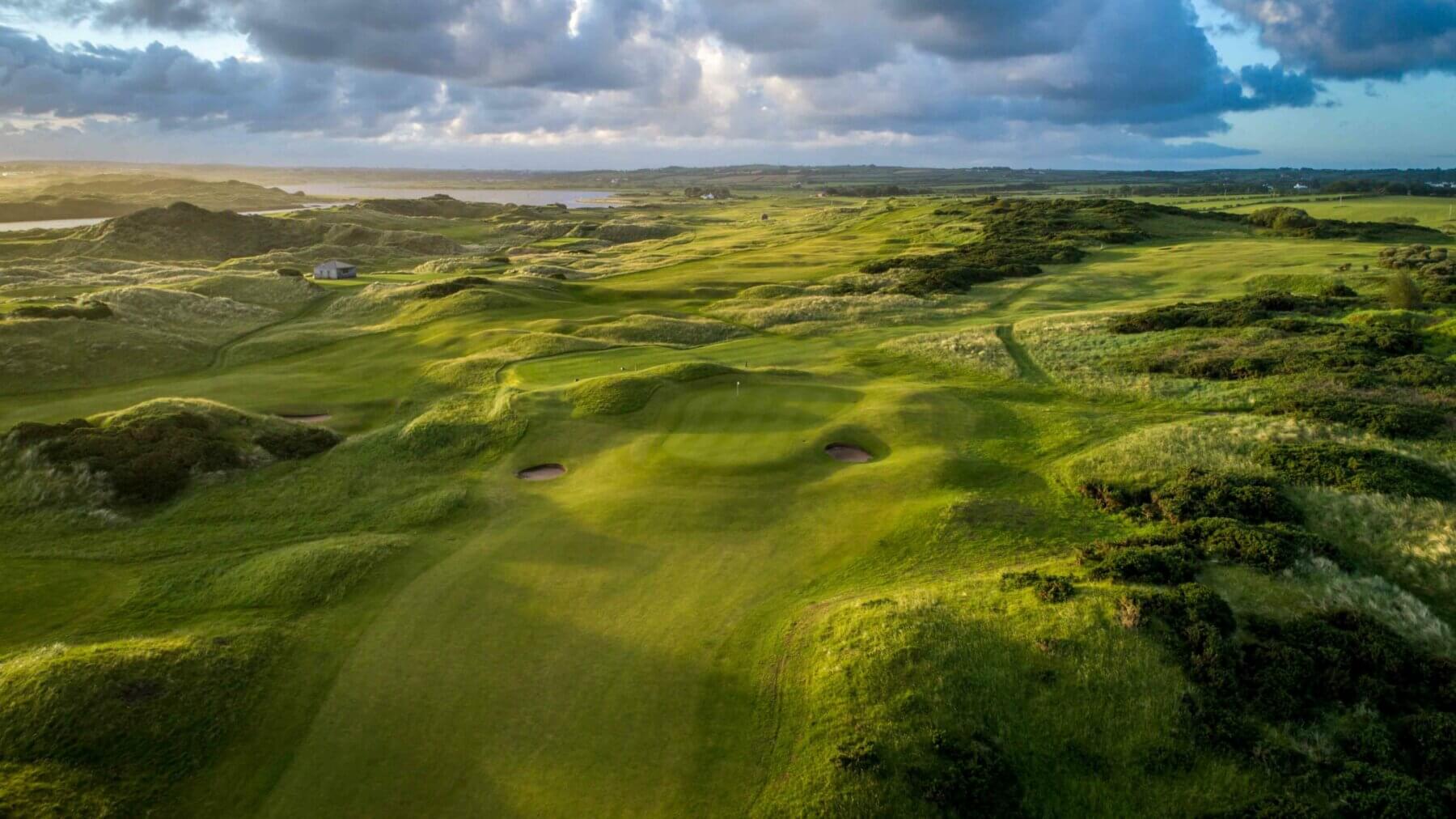Aerial image of the Castlerock Club, Northern Ireland