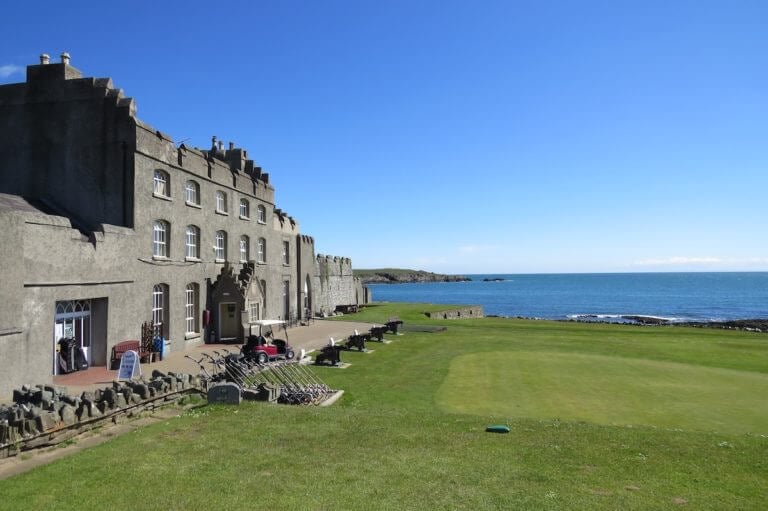 Image displaying the old clubhouse at Ardglass Golf Club, Northern Ireland